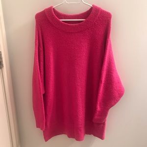 ZARA oversized knit pink sweater